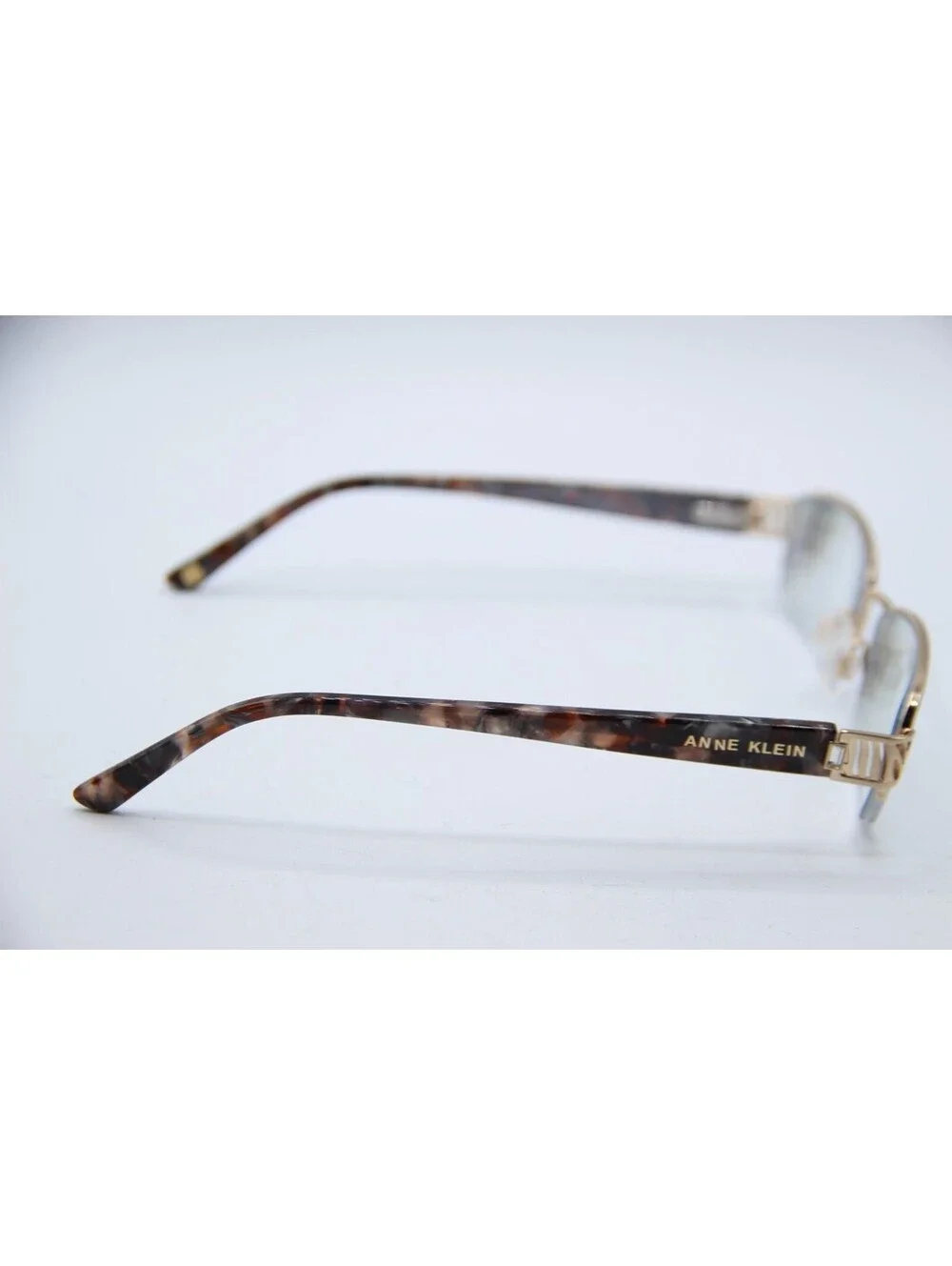Anne Klein Ak2105 710 Light Gold Blue Tortoise Authentic Frames Eyeglasses 53-18